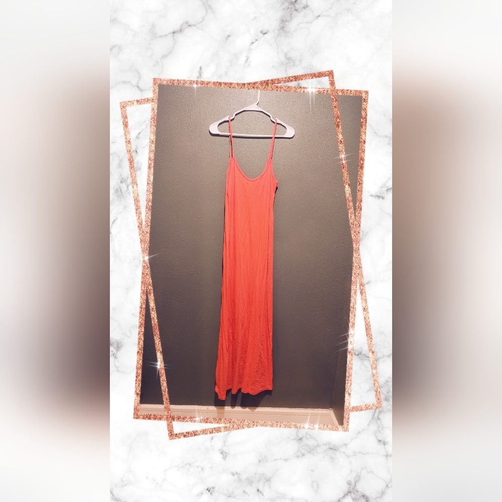 Bright coral maxi.
